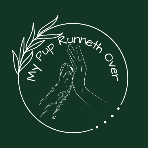 My Pup Runneth Over logo